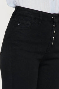 Kancan - High Rise Button Fly Distressed Super Skinny Jeans