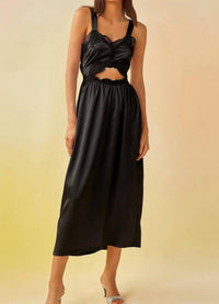 Tach - Helen Satin Midi Dress