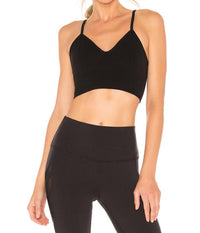 ALO YOGA Seamless Delight Bralette in black - women's intimate