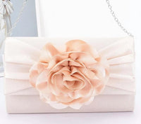 3Am By H&D Accessories - Women's Satin Flower Party Clutch Bag