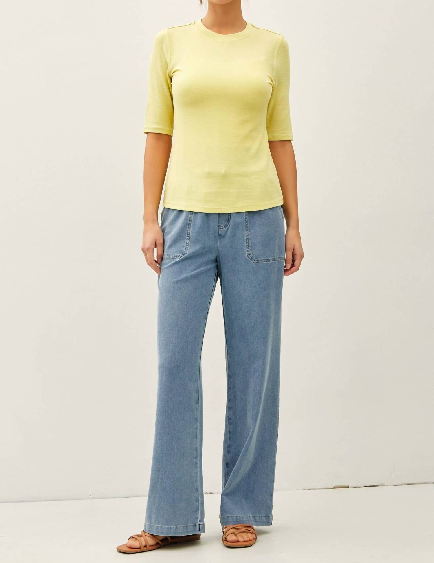 Be Cool - Cassidy Knit Denim Pants