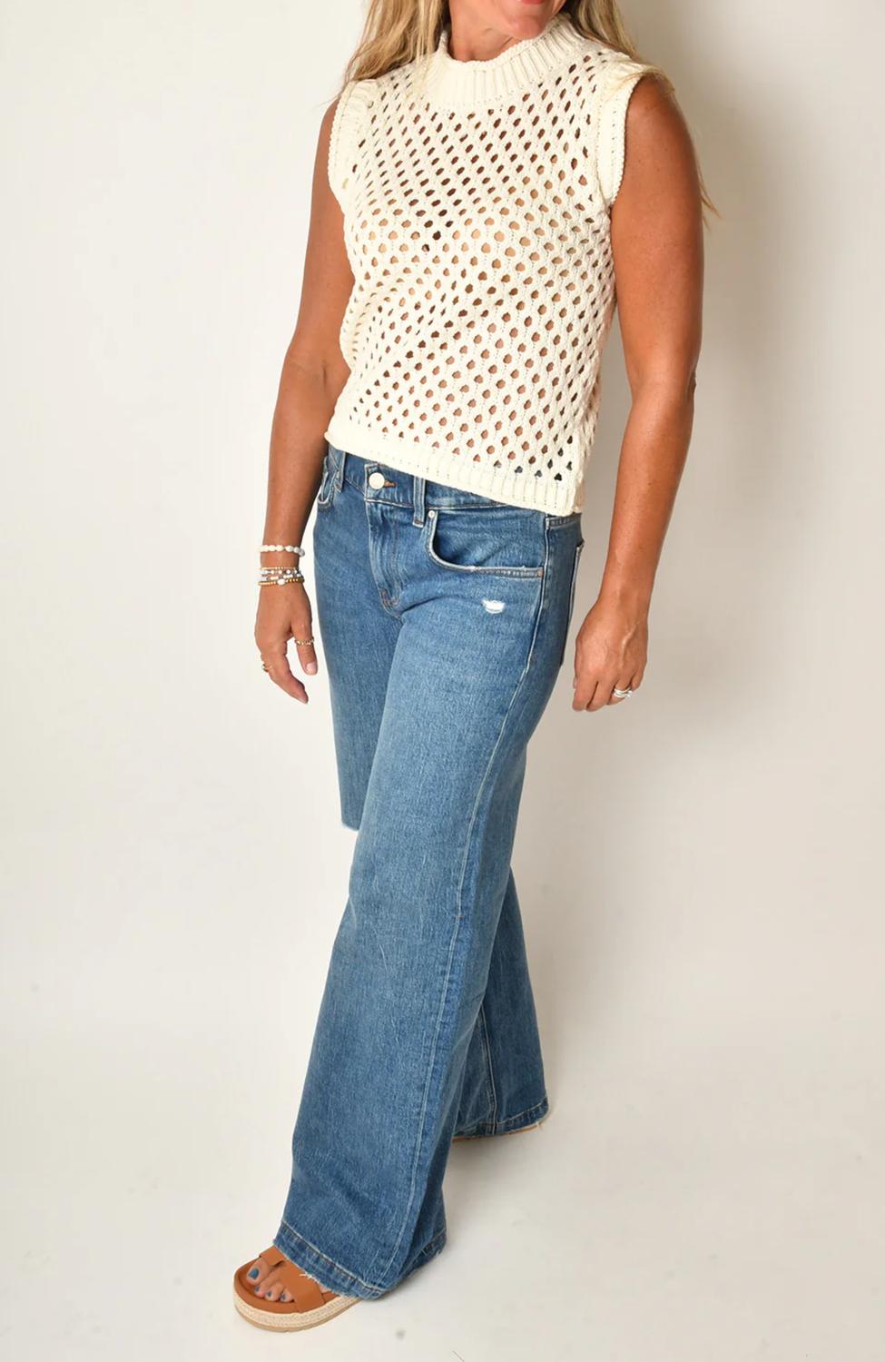 Bishop + Young - Women's Open Weave Shell Top