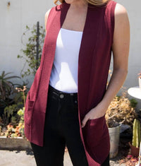 See And Be Seen - Long Open Front Vest