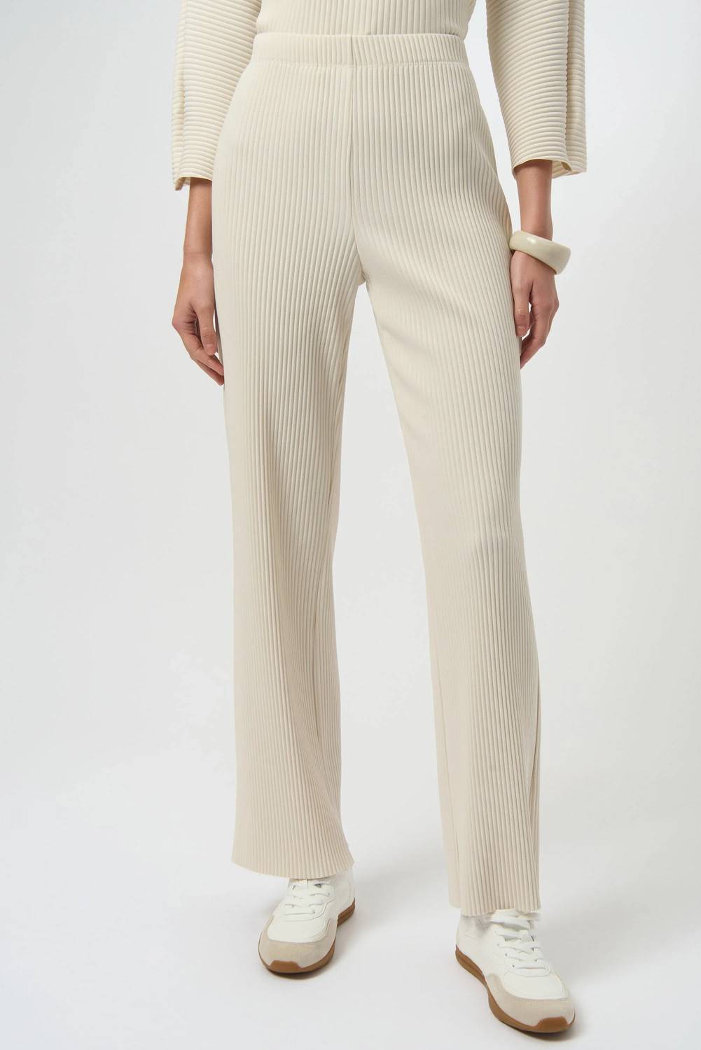 Joseph Ribkoff - Pleated Scuba Crepe Wide-leg Pants