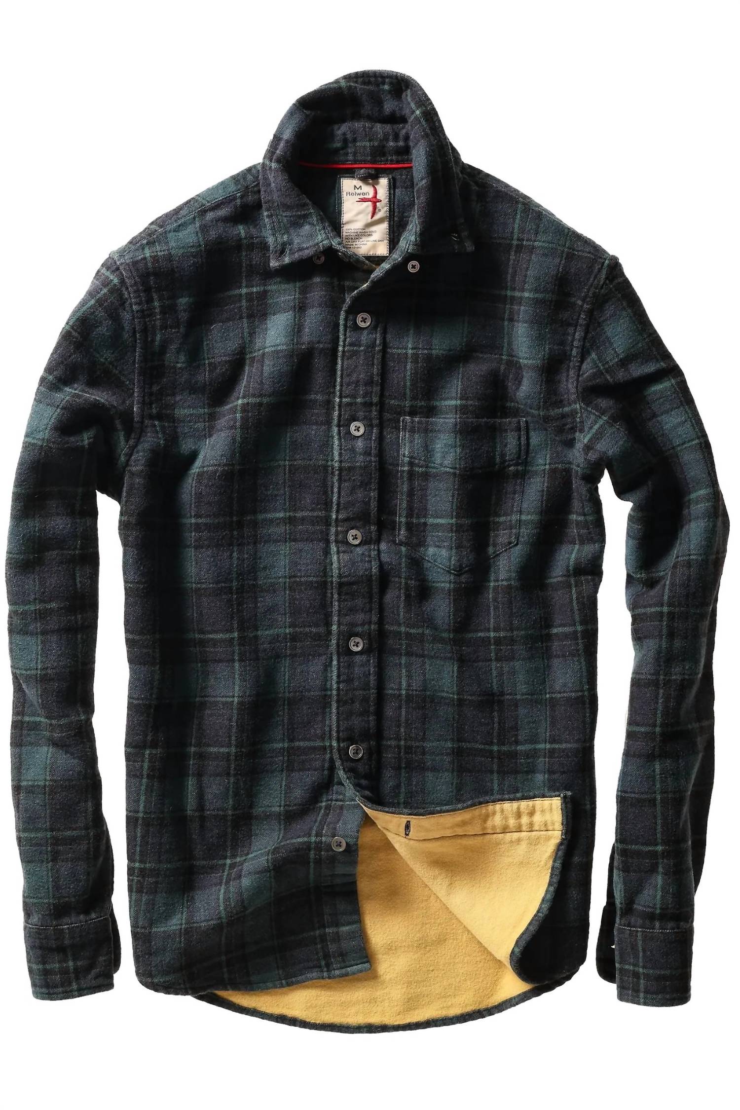 Relwen - Men's Chamois-lined Flannel Shirt