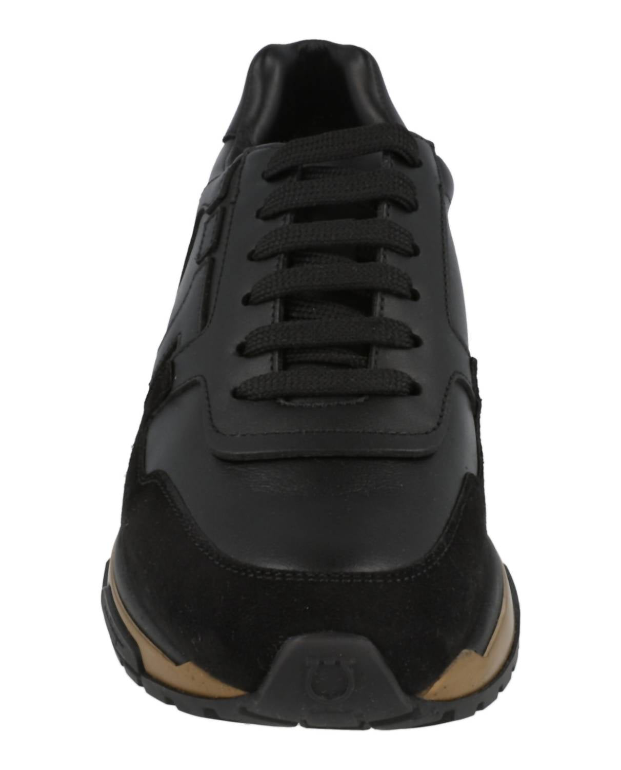 Salvatore Ferragamo Men's Brooklyn Low-top Sneakers in black 1 - men's sneaker - view 4