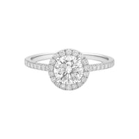 Allyanna Gifts - Women's Round Moissanite With Halo Ring