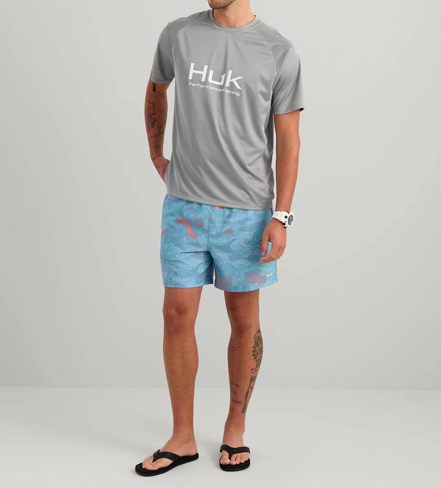 Huk - Pursuit Short Sleeve Crew Top