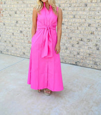Joy Joy - Sleeveless Wrap Midi Dress