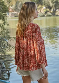 By Together - Balloon Sleeve Tunic Top