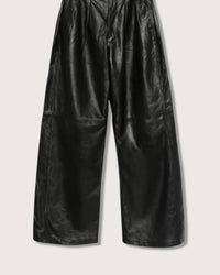 R13 - Pleated Wide Leather Pants