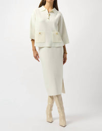Joseph Ribkoff - Boxy Pullover With Collar