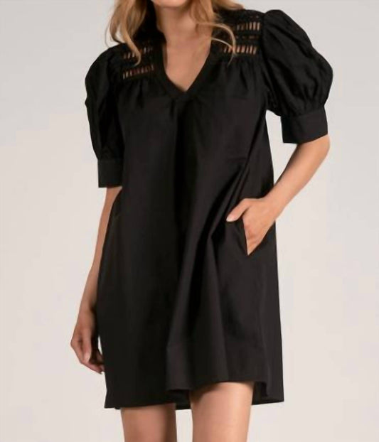 Elan - Puff Sleeve Mini Dress