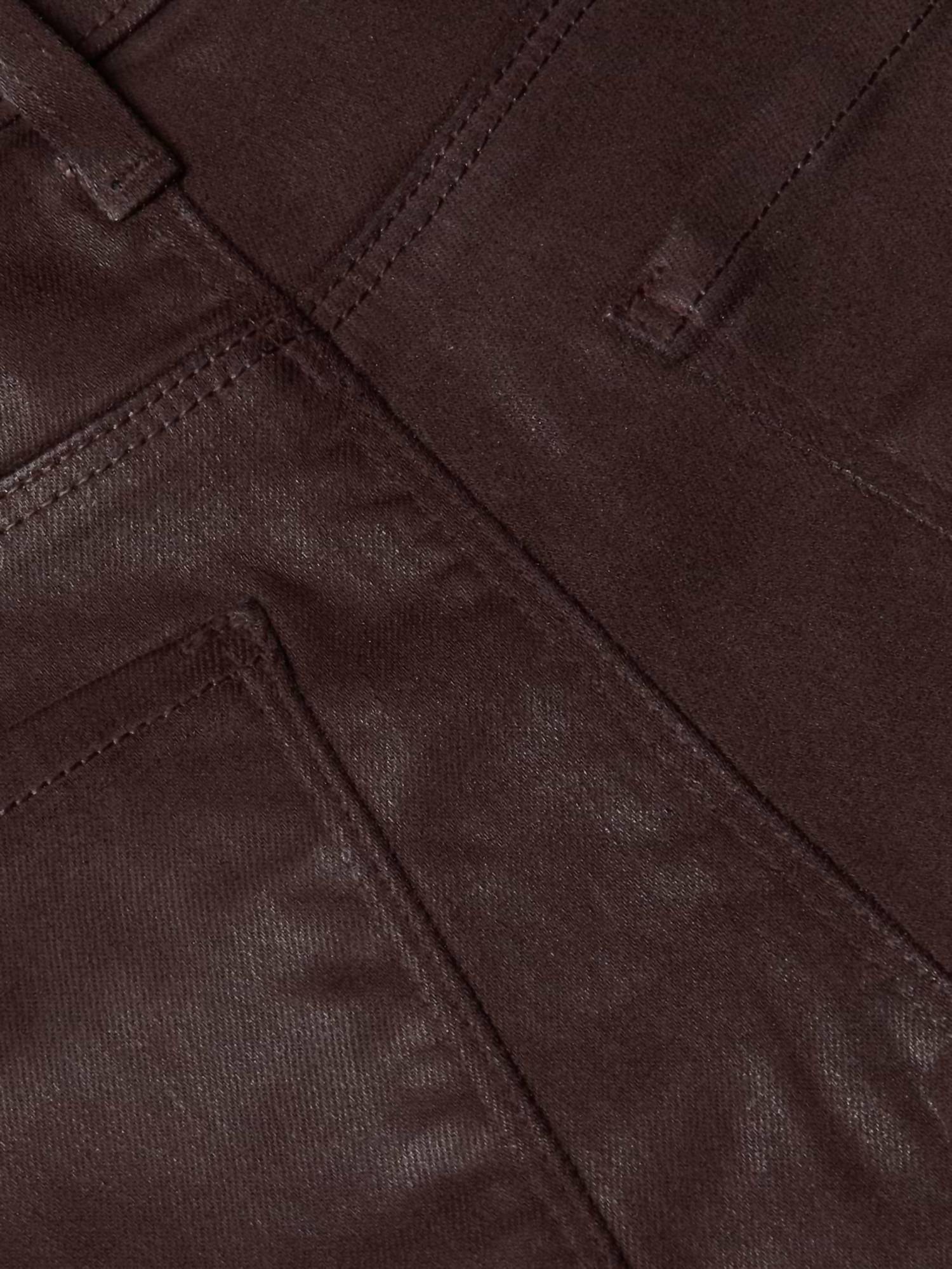 L'Agence Kendra Cropped Jeans in chocolate coated - women's pants - view 5