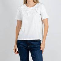 Leo & Ugo - Brianne Crew Neck Flower Top