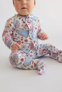 Dream Big Little Co. - KIDS' POM POWER DREAM RUFFLE ROMPER