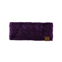 C.C Beanie - Cable Knit Lined Headwrap