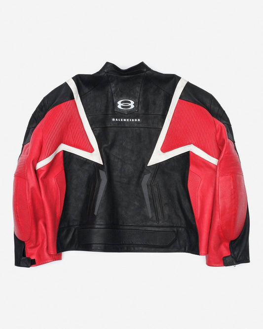 Balenciaga - Unisex - 1076 Light Semi Shiny Leather Racer Jacket