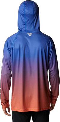Columbia Collegiate Super Terminal Tackle Hoodie in azul - men's shirt - detail view