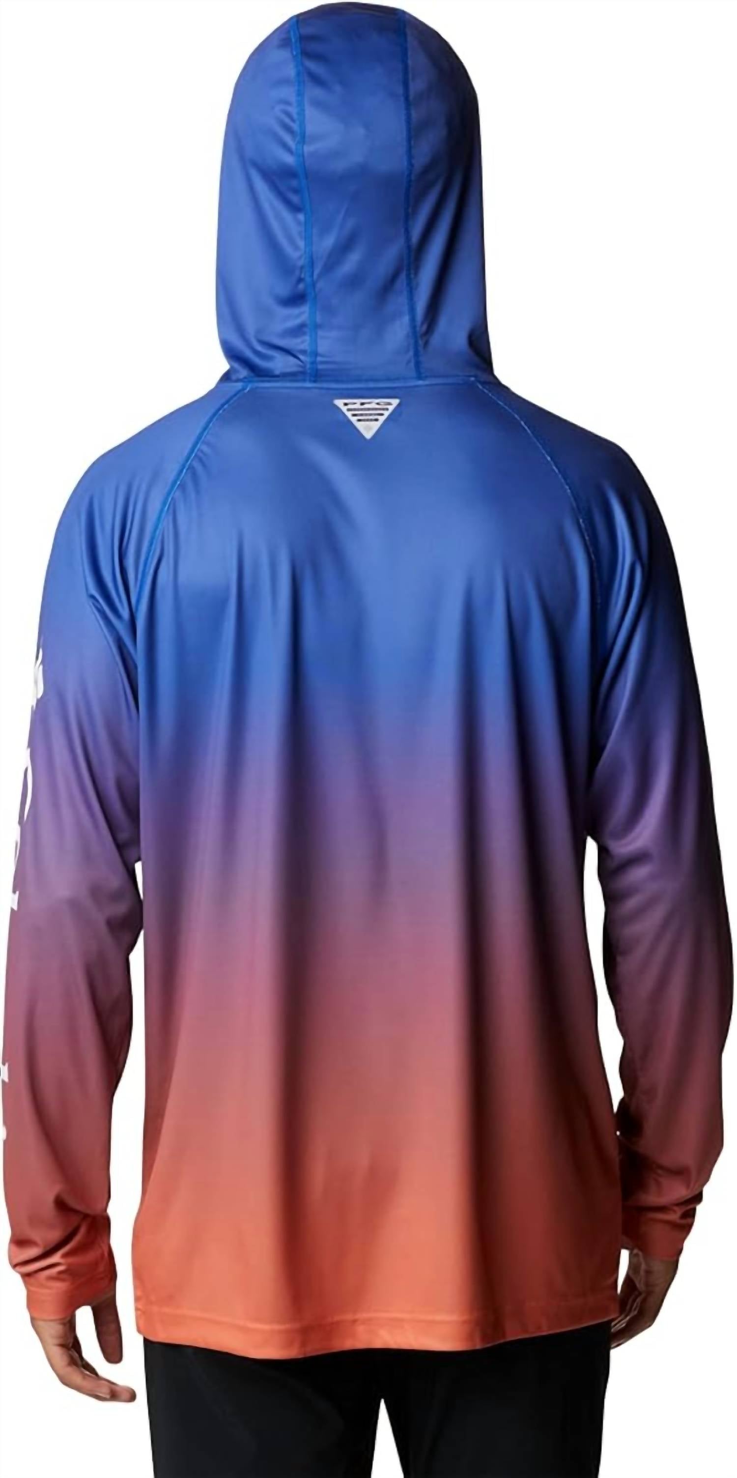 Columbia Collegiate Super Terminal Tackle Hoodie in azul - men's shirt - detail view