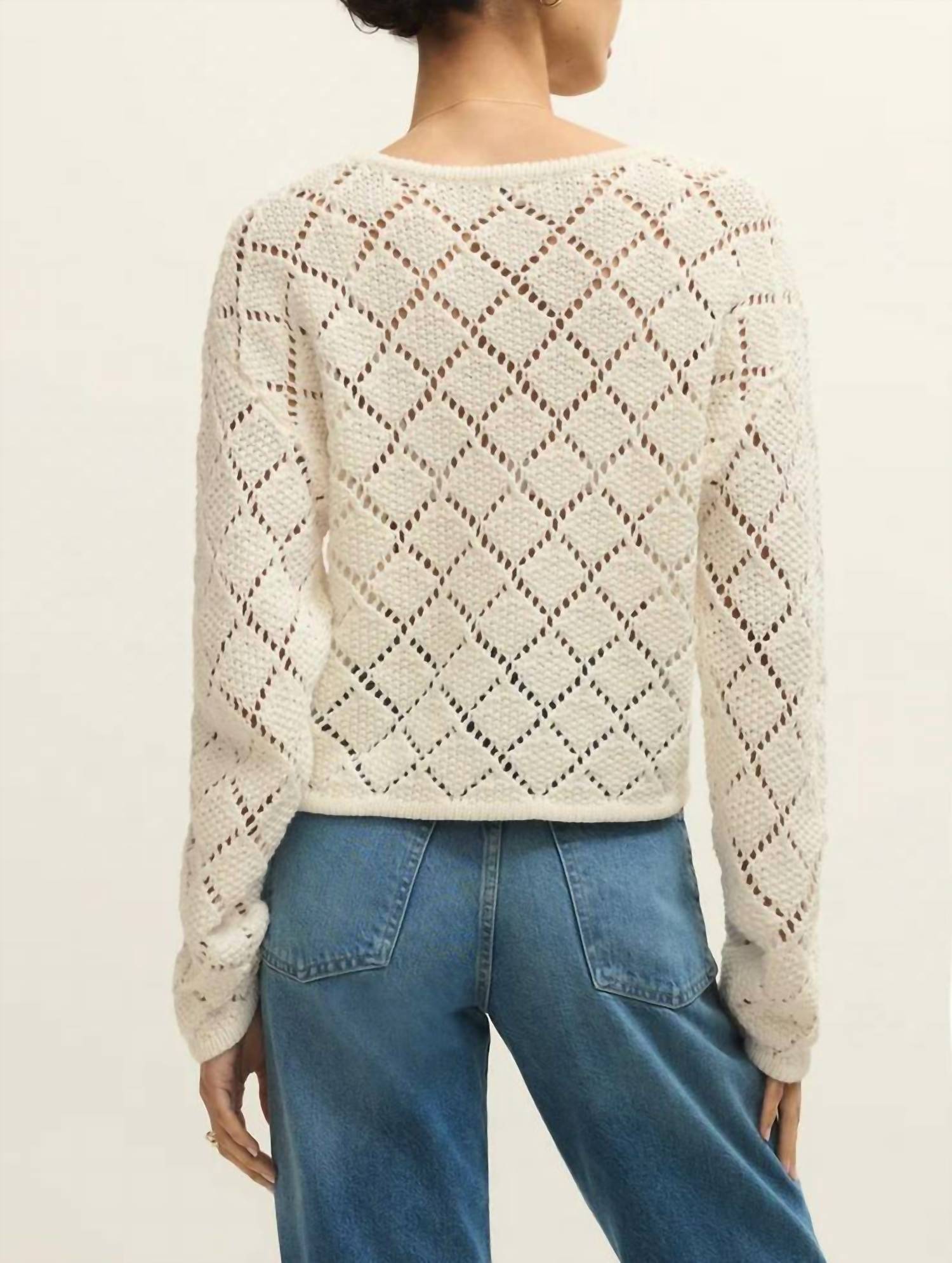 Z Supply - Hullen Diamond Crochet Sweater