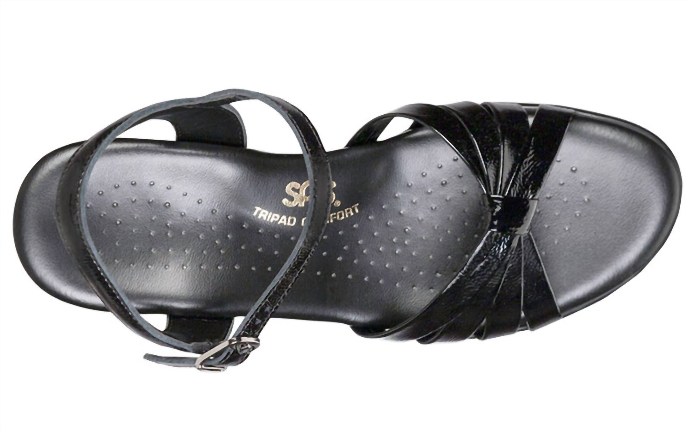 Sas - Women's Strippy Quarter Strap Wedge Sandal