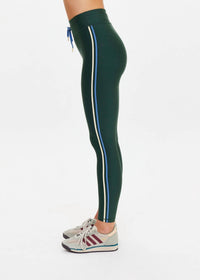 THE UPSIDE Maneki 25in Midi Pant in racing green - women's pants - detail view