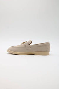 BEAST FASHION Women's Charlie Accent Loafers in sand - women's flats - detail view