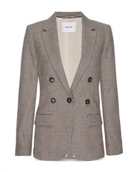 Frame - Pre-loved Houndstooth Double Breasted Blazer