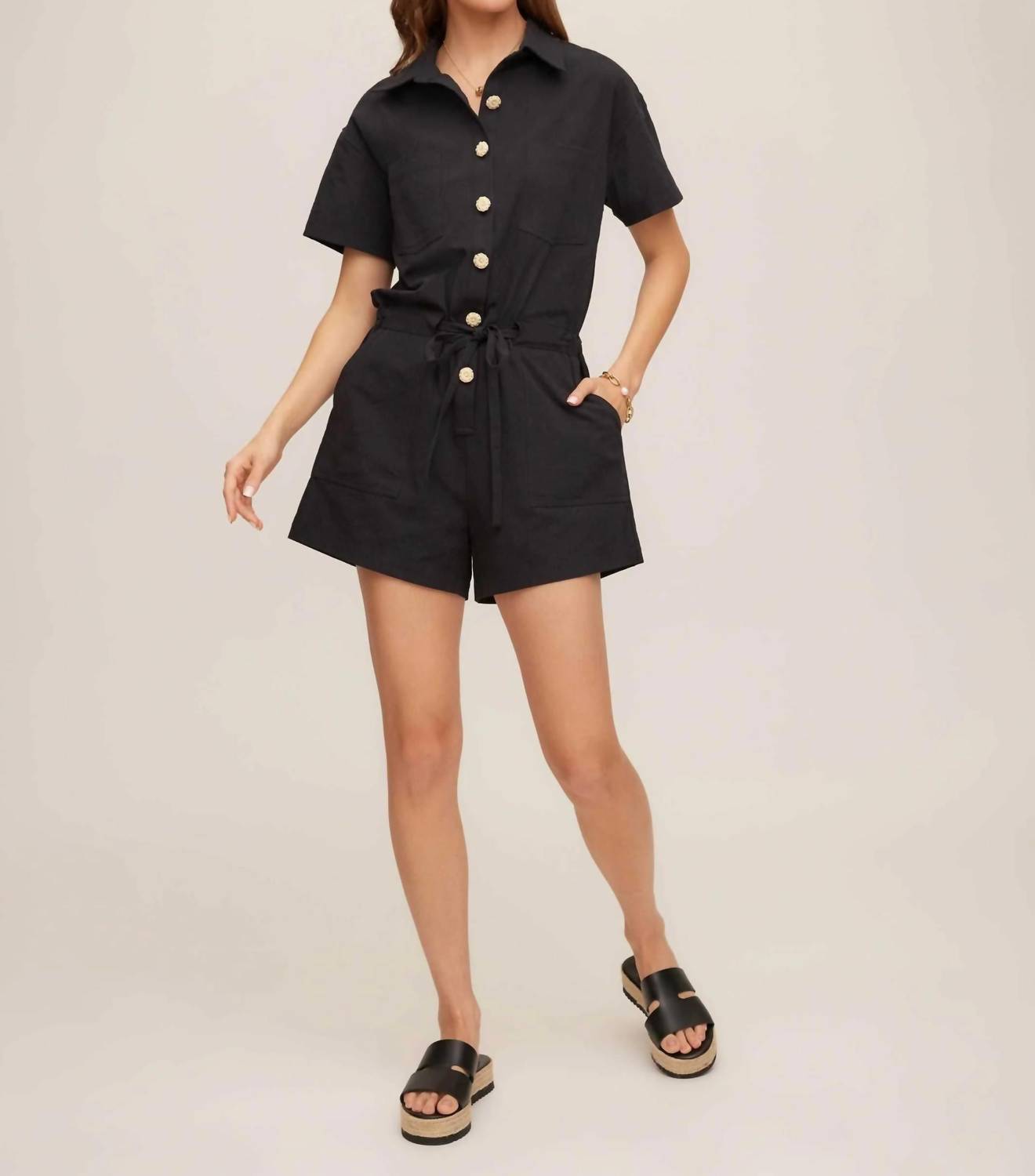 Fifteen Twenty - Women's Daliah Short Sleeve Romper