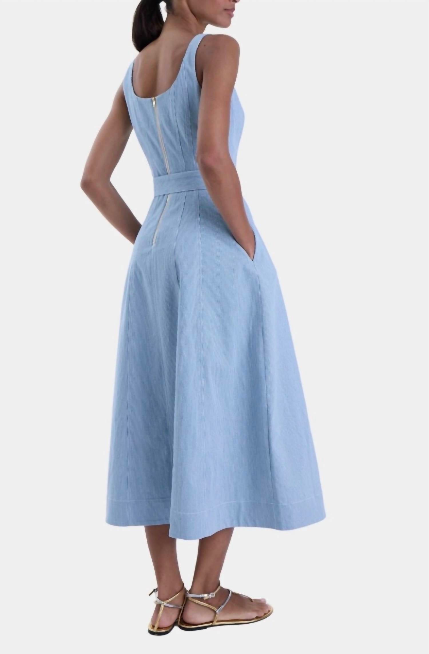 Karina Grimaldi - lilliana denim maxi dress