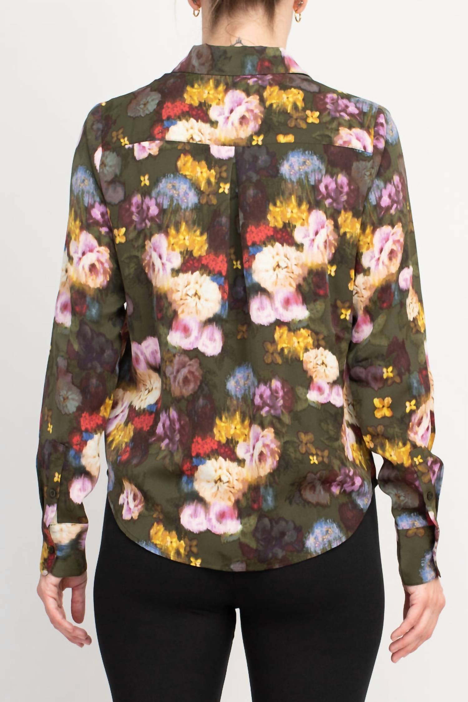 Nicole Miller - Chiffon Floral Blouse