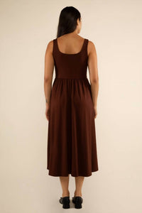 nlt Lake Swing Dress in chocolate - women's dress - view 4