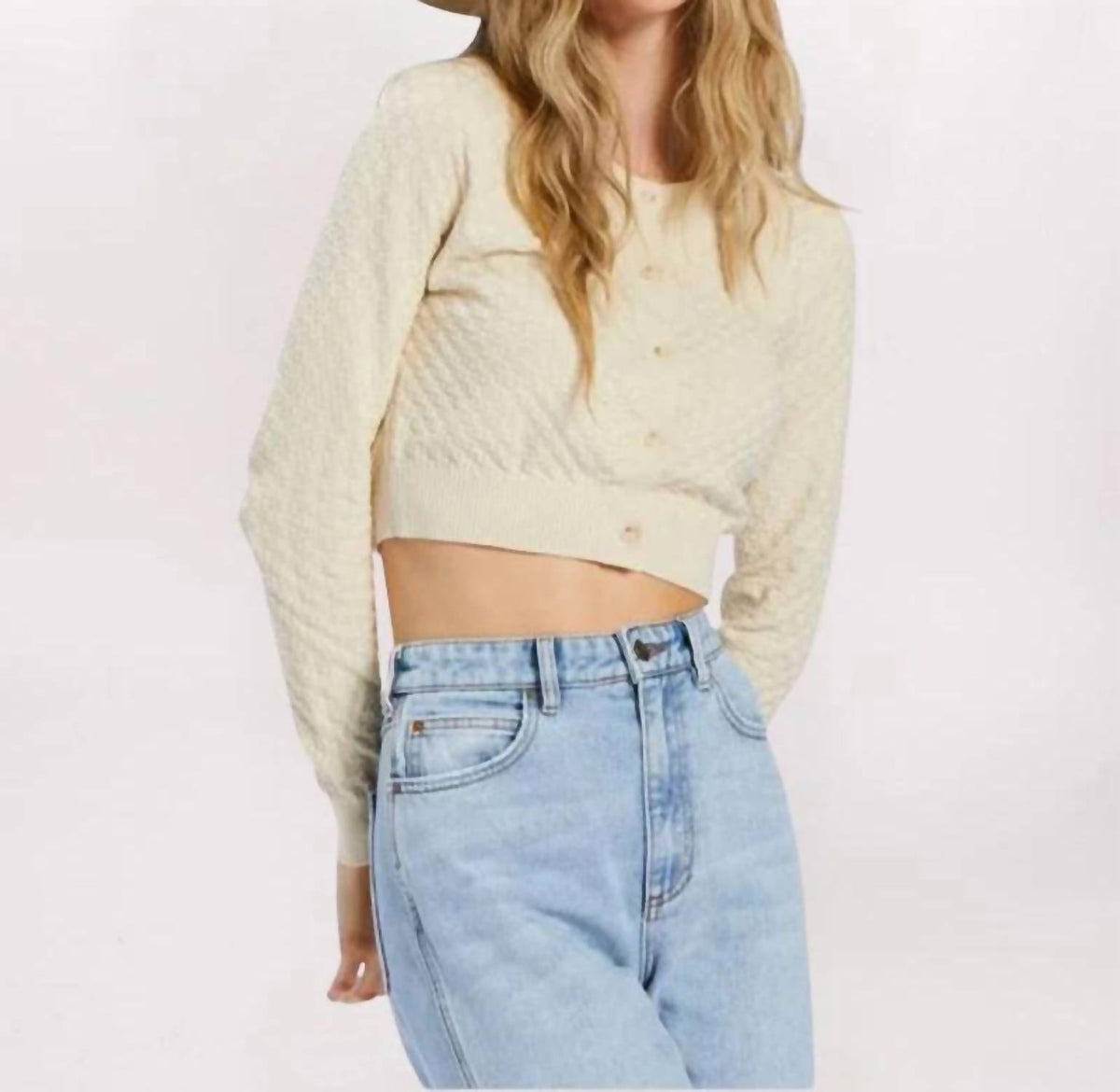 Billabong - Long Sleeve She Dances Crop Cardigan