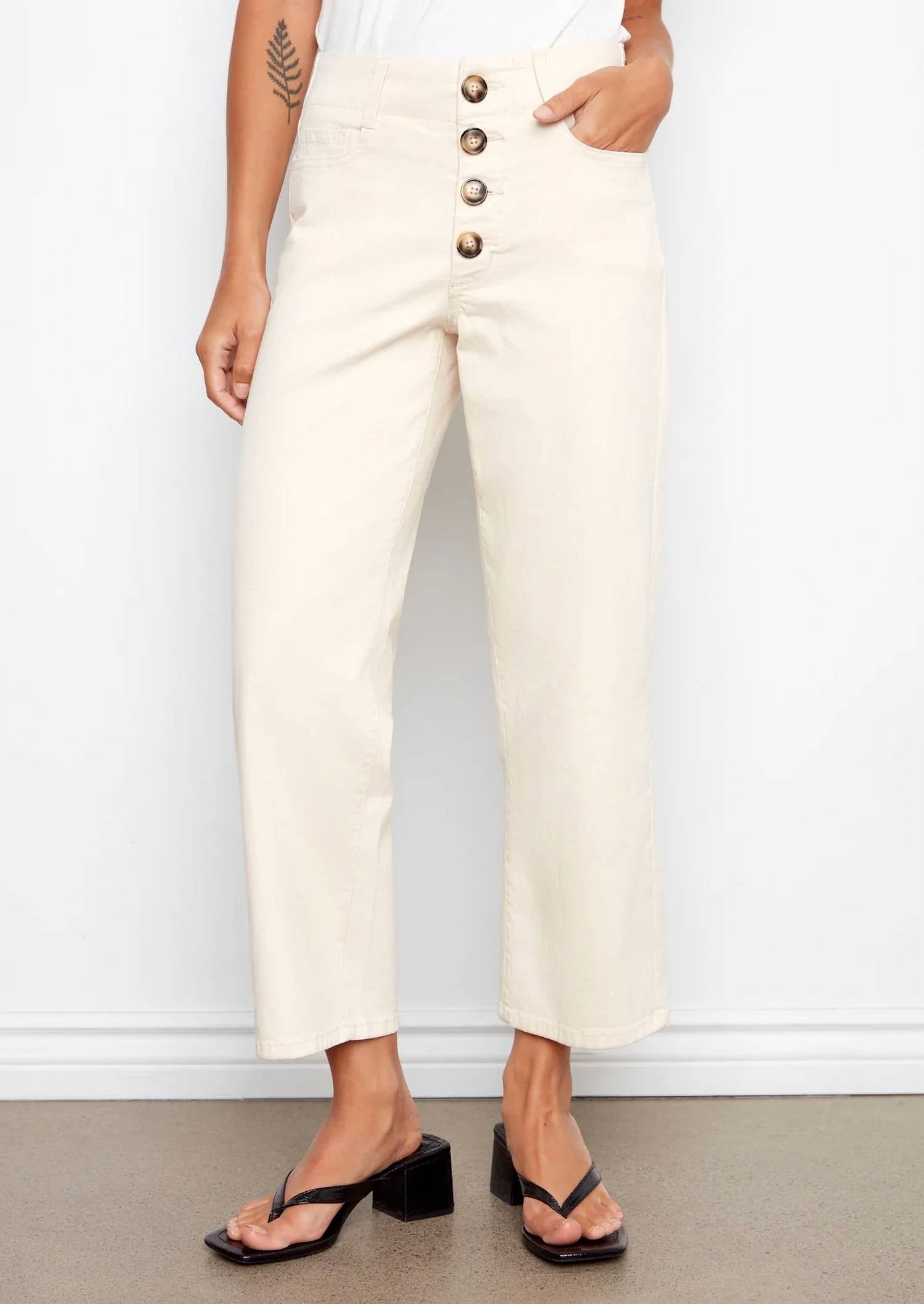 Charlie B - Button Fly Twill Pant