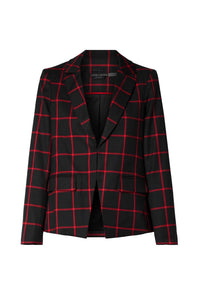 Mya Notch Collar Twill Blazer