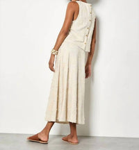Apricot - Dandelion Embroidered Midaxi Skirt