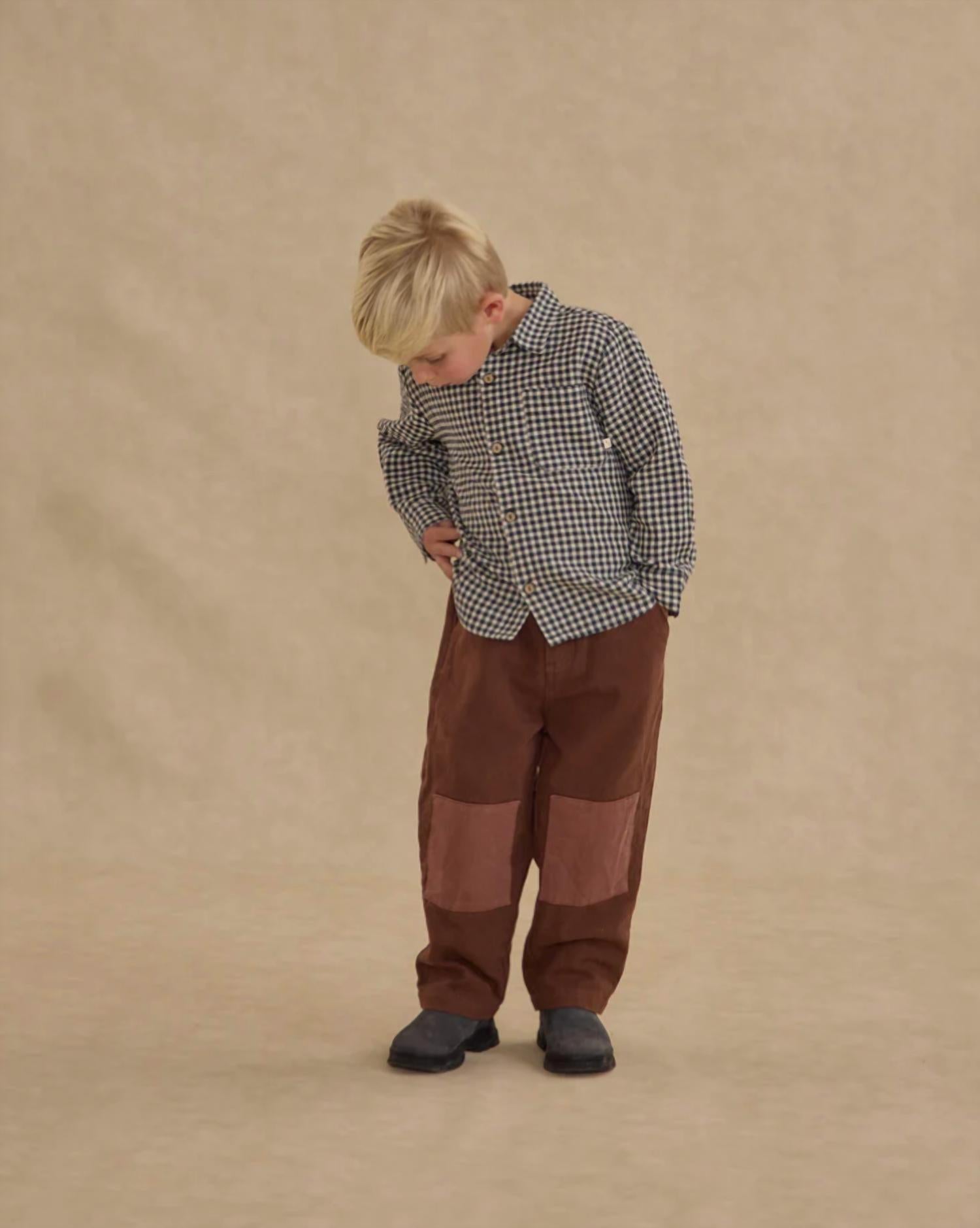 Rylee + Cru - Boy's Collared Long Sleeve Shirt