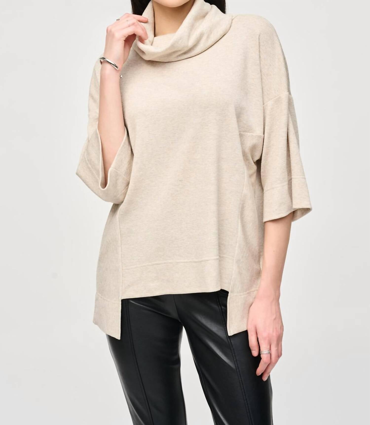 Joseph Ribkoff - Marled Dolman Cowl Top