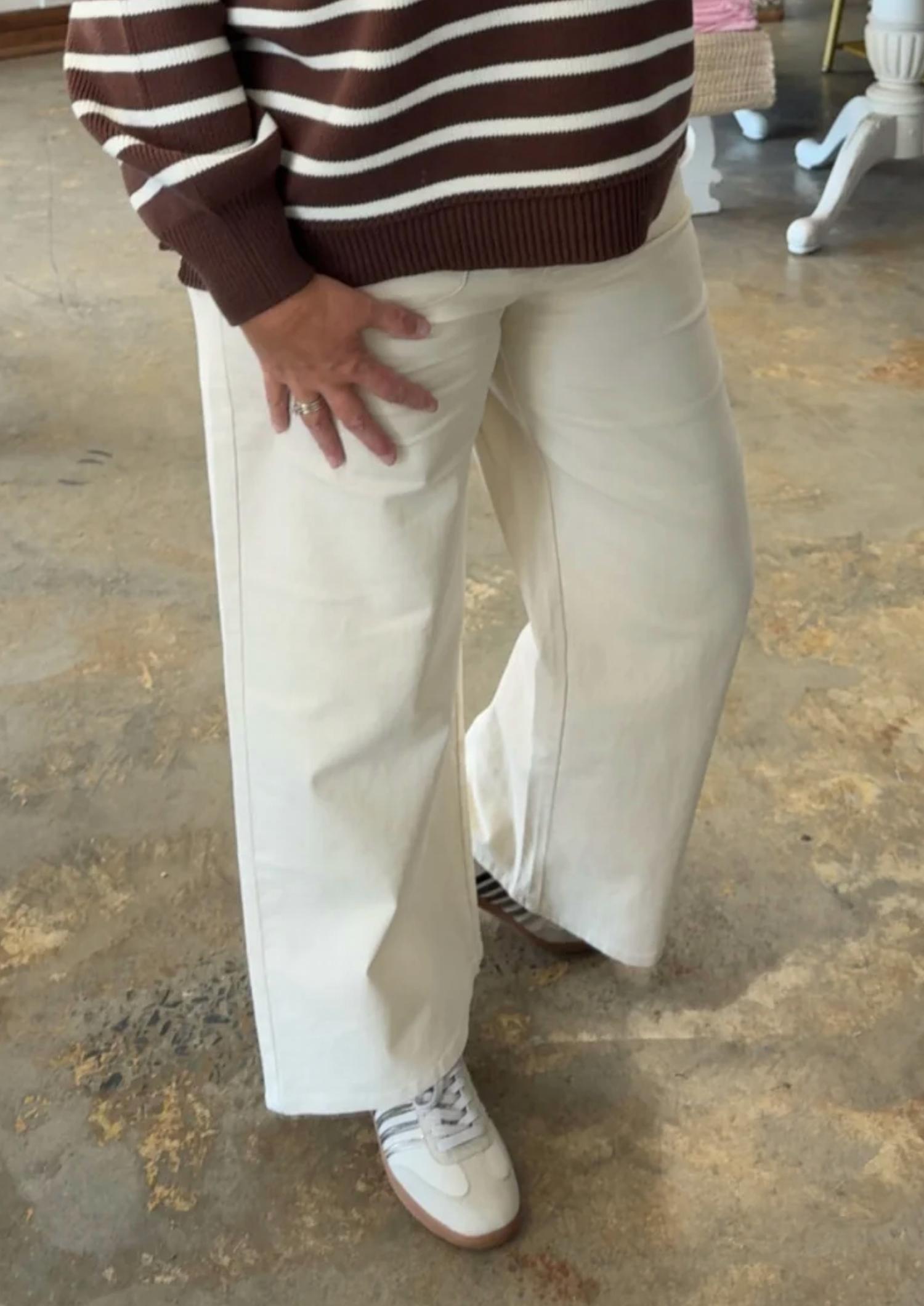 Entro - Patch Pocket Wide Leg Pants
