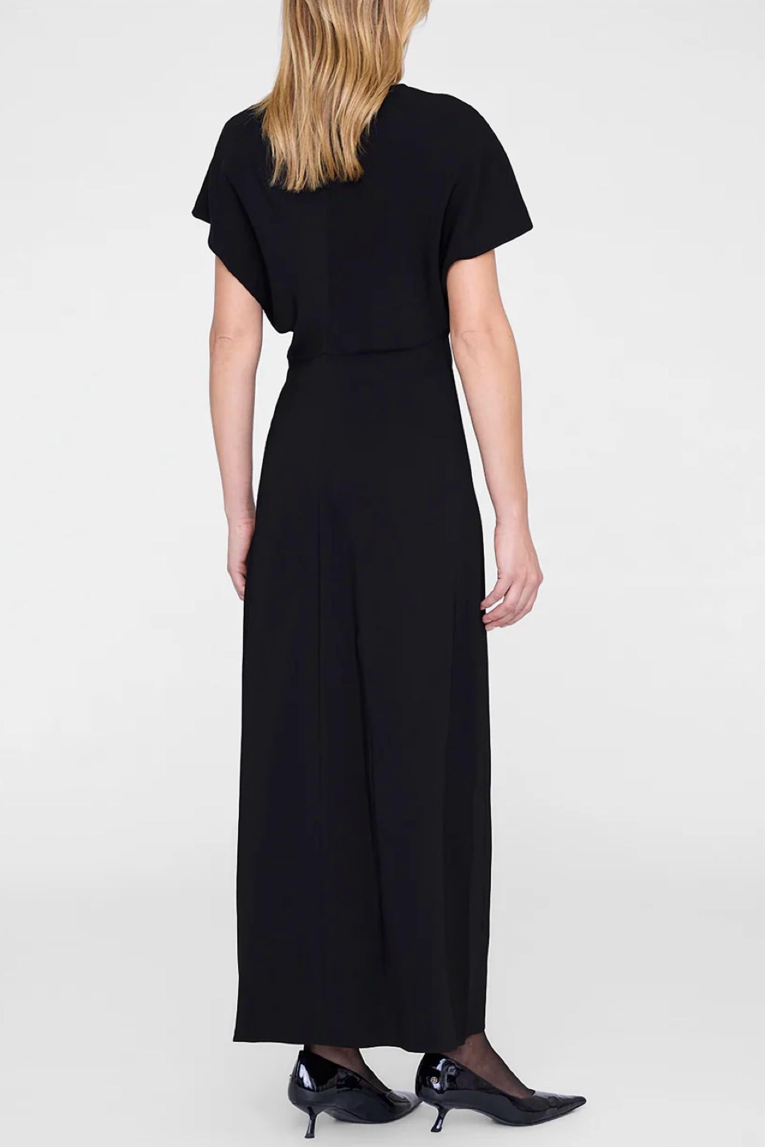 ANINE BING Zadig Dress in black - women's dress - detail view
