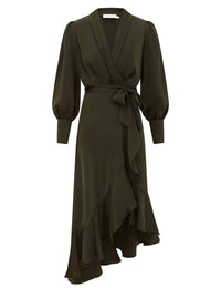 Zimmermann - Silk Wrap Midi Dress