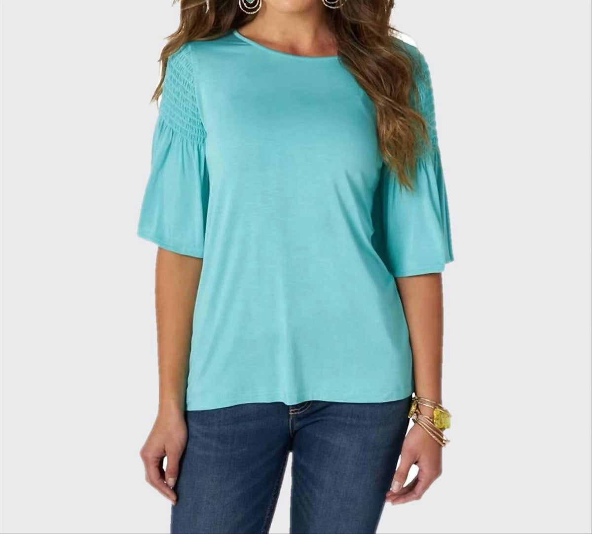 Wrangler - Cinched Shoulder Blouse