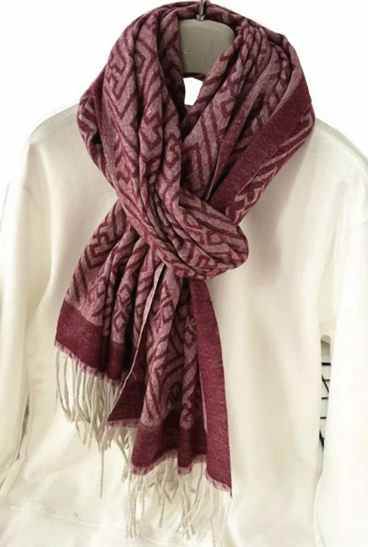 Touch Of Style - Women's Reversible Winter Scarf
