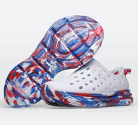Kane Footwear - Kids Stars And Stripes Marble Swirl Shoes