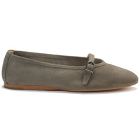 Blublonc - Women's Natalie Mary Jane Strap Detail Flats