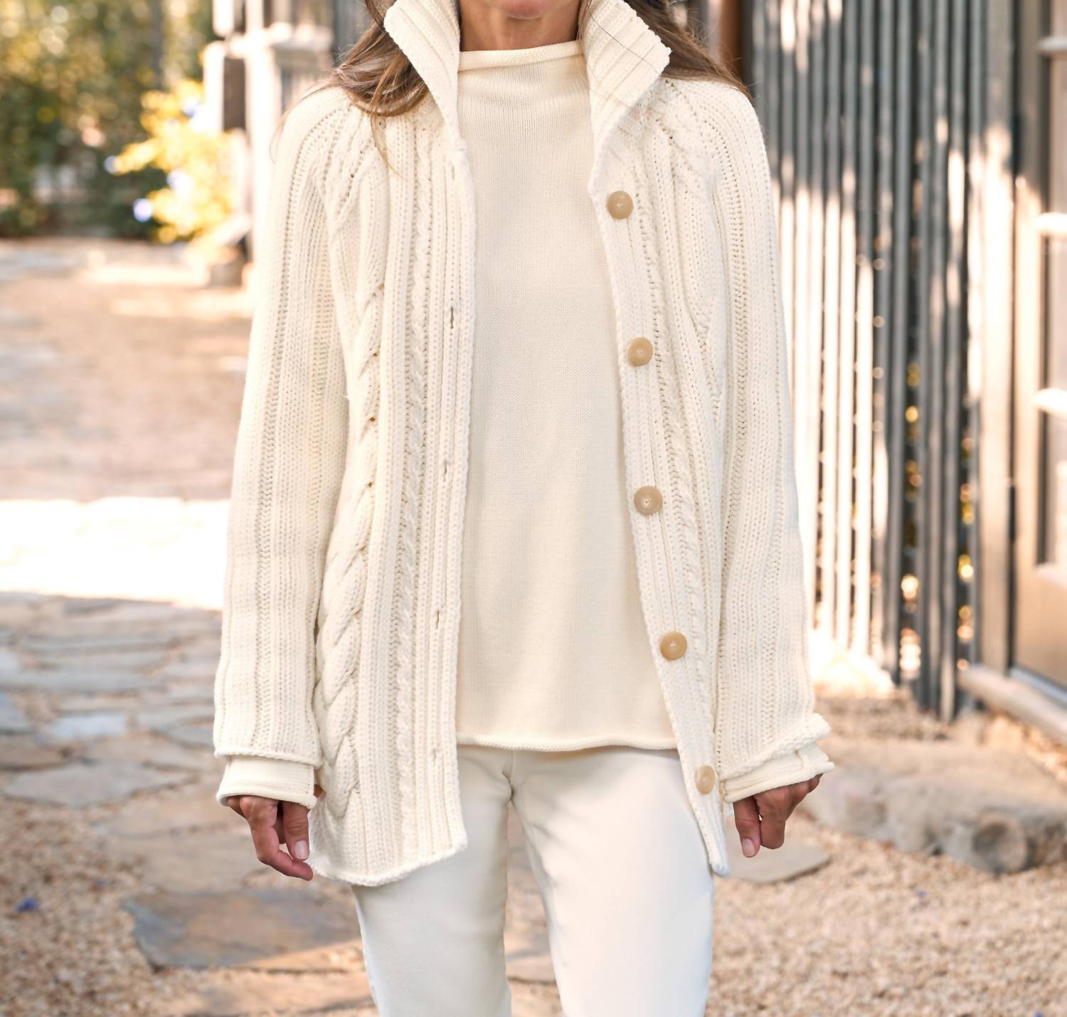 Frank & Eileen - Cotswolds Button Front Cardigan