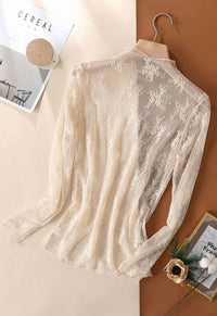 La Roseason - Women's Lace Mesh Top
