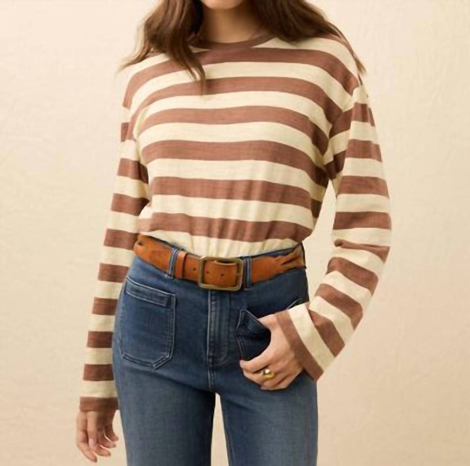 Faherty - Sunwashed Slub Long Sleeve Retro Tee