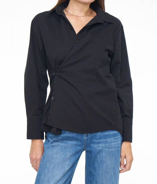 Pistola - Kaci Long Sleeve Crossover Button Down Shirt